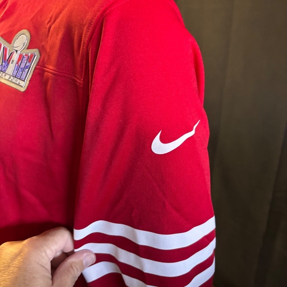 New mens XL authentic Nike San Francisco 49ers Brock Purdy SB58 football jersey - Picture 3 of 9